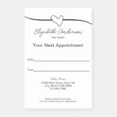 美容師白黒あなたの次のアポイントメント ポストイット (正面)