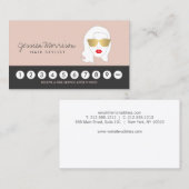 美容師美しいガールオンピーチIIロイヤリティカード ロイヤリティカード (正面/裏面)