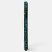 美容師美しいグリーン金ゴールド鋏 Case-Mate iPhoneケース (裏面/左)
