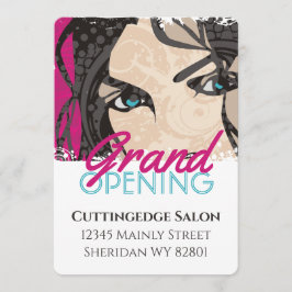 美容師美しいサロングランドオープン 招待状