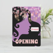 美容師美しいサロングランドオープン 招待状 (スタンド正面)