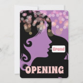 美容師美しいサロングランドオープン 招待状 (正面)