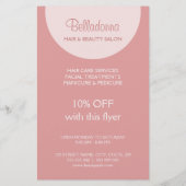 美容師美しいサロンチラシ チラシ (裏面)