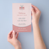 美容師美しいサロンチラシ チラシ (ハンドル)