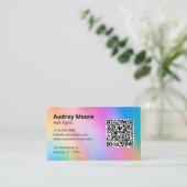 美容師美しいサロンブランディング 名刺 (スタンド正面)