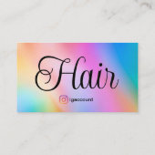 美容師美しいサロンブランディング 名刺 (裏面)