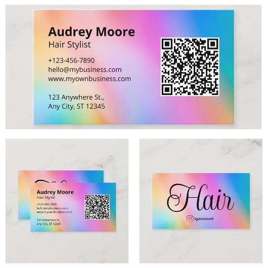 美容師美しいサロンブランディング 名刺