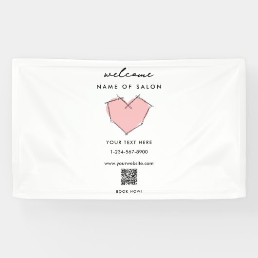 美容師美しいサロンボーティシアンボビーピン 横断幕 (横)