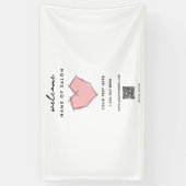 美容師美しいサロンボーティシアンボビーピン 横断幕 (縦)