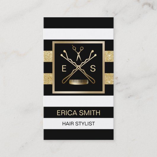 美容師美しいサロンモダンアポイントメント 予約カード (正面)