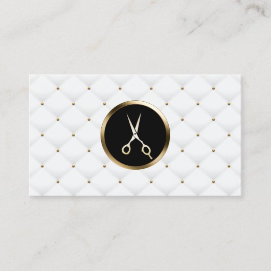 美容師美しいサロンモダン金ゴールド 名刺 (正面)