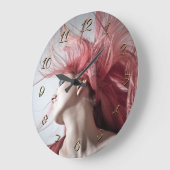 美容師美しいサロン大時計 ラージ壁時計 (傾斜)