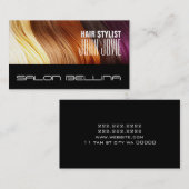 美容師美しいサロン理容師店 名刺 (正面/裏面)