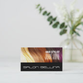 美容師美しいサロン理容師店 名刺 (スタンド正面)