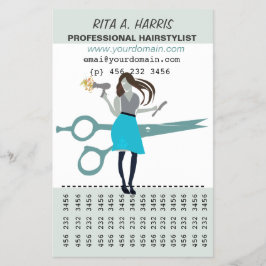 美容師美しいサロン美容師 チラシ