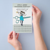 美容師美しいサロン美容師 チラシ (ハンドル)