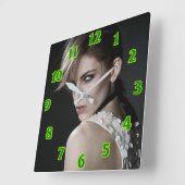 美容師美しいサロン角壁時計 スクエア壁時計 (傾斜)