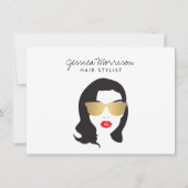 美容師美しい女の子のギフト証明書 (正面)
