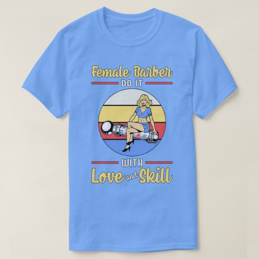 美容師美容師はさみヘアカットのギフトIde Tシャツ (デザイン正面)