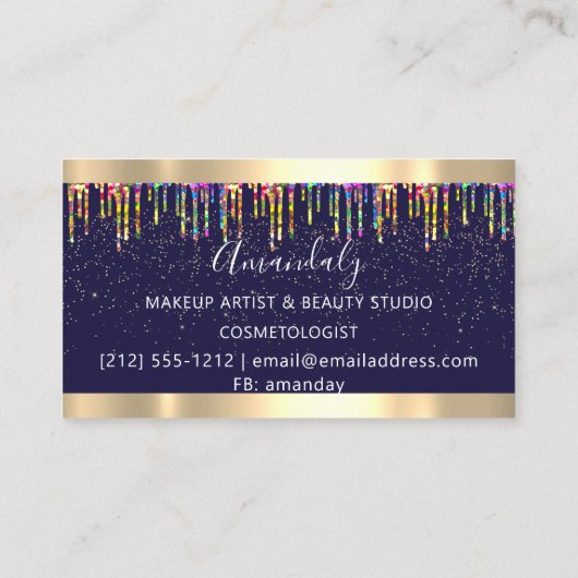 美容師美容師コイフールレインボーブシザー 名刺 (裏面)