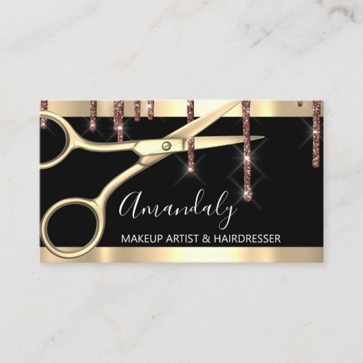 美容師美容師ゴールデンシザーズコイフール 名刺 (正面)