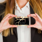 美容師美容師ゴールデンシザーズブラック 名刺