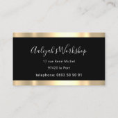 美容師美容師ゴールデン・シザーズロゴ 名刺 (裏面)