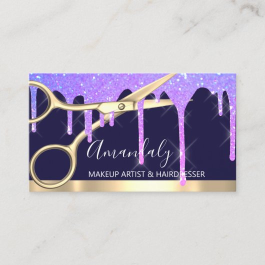 美容師美容師ドリップスシザーズコイフール 名刺 (正面)