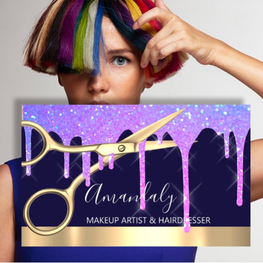 美容師美容師ドリップスシザーズコイフール 名刺