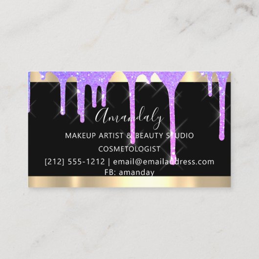 美容師美容師ドリップスシザーズコイフール 名刺 (裏面)