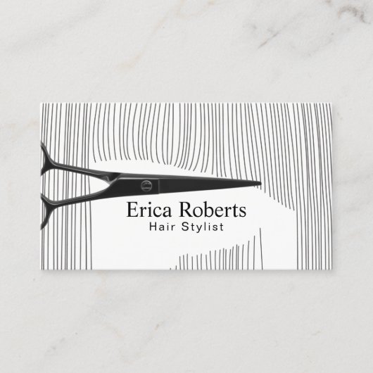 美容師美容師ヘアスタイリストプロフェッショナル 名刺 (正面)