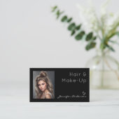 美容師美容師メイクアップ女性写真 名刺 (スタンド正面)