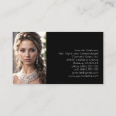 美容師美容師メイク結婚アップブライダル 名刺 (裏面)