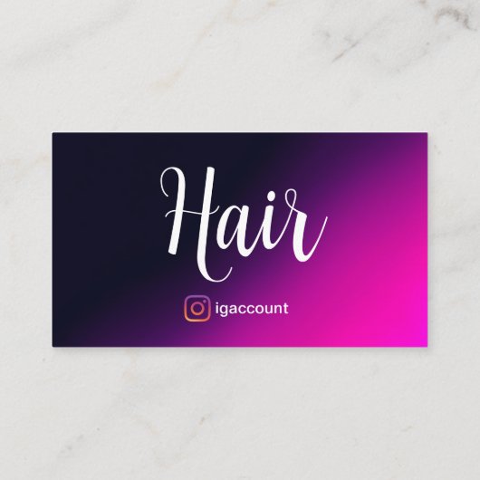 美容師美容師モダン 名刺 (裏面)