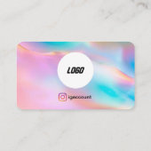 美容師美容師ロゴQRコードサロン 名刺 (裏面)