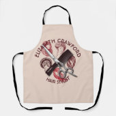 美容師美容師又は美しいサロン名 エプロン (正面)