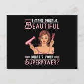 美容師美容師理容師はさみヘアギフト ポストカード (正面)