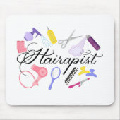 美容師美容師理容師デザイン マウスパッド (正面)