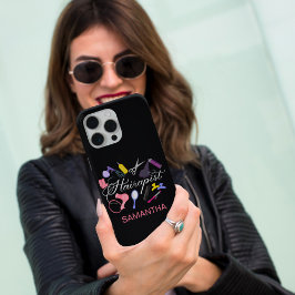 美容師美容師理容師ブラック iPhone 15 PRO MAXケース