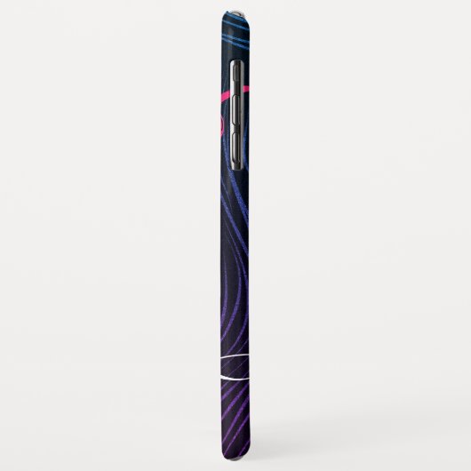 美容師美容師美しいバラ金ゴールドはさみ Case-Mate iPhoneケース (裏面/左)