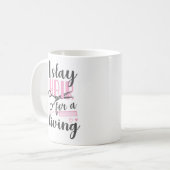 美容師美容師Iリビングの髪をスレイヘア コーヒーマグカップ (正面左)