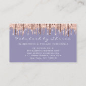 美容師美容用はさみバラスモークヴィオール 名刺 (裏面)