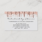 美容師美容用鋏バラドリップスグレー 名刺 (裏面)