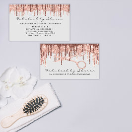 美容師美容用鋏バラドリップスグレー 名刺