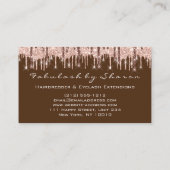 美容師美容用鋏バラドリップスブラウン 名刺 (裏面)