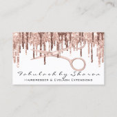 美容師美容用鋏バラドリップスホワイト 名刺 (正面)