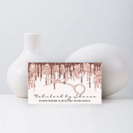 美容師美容用鋏バラドリップスホワイト 名刺