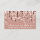 美容師美容用鋏バラドリップ赤面 名刺 (正面)