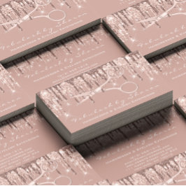 美容師美容用鋏バラドリップ赤面 名刺