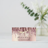 美容師美容用鋏バラドリップ 名刺 (スタンド正面)